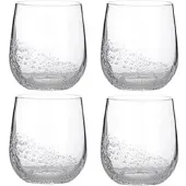 Broste Copenhagen Bubble Glas 35 cl Clear 4er Set