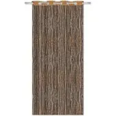 Arsvita Fadenvorhang Trennvorhang Dekoschal Gardine Metall-Optik Ösen 140 cm x 250 cm Gold