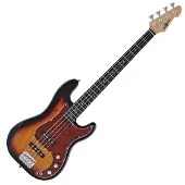 Gear4Music LA II-Bassgitarre von Sunburst