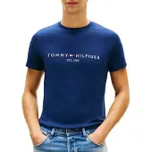 Tommy Hilfiger T-Shirt Logo MW0MW11797 Dunkelblau Slim Fit