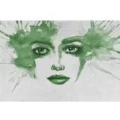 Living Walls Fototapete "ARTist Watercolour Face" Vlies, Wand, Schräge