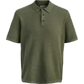 Jack & Jones Knit Polo-Shirt mit Knopfleiste und Kurzarm Größe: M