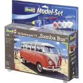 Revell Model Set Volkswagen T1 Samba Bus, Lieferwagen-Modell, Montagesatz, 1:24, Volkswagen T1 Samba Bus, Sehr herausfordernd, 173 Stück(e)