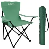24MOVE Campingstuhl Faltstuhl Grün Mit Getraenkehalter Tragetasche Outdoor Faltbar Max 100Kg Anglerstuhl Polyester
