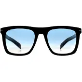 David Beckham Square Mens Schwarz Blau Gradient DB 7000/S Bold