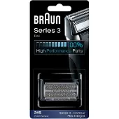 Braun Series 3 31S, Scherkopf, 1 Kopf/Köpfe, Schwarz, Kunststoff, Metall, , geschikt voor de scheerapparaten 390cc, 370, 5895, 5875