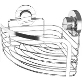 Cornat Duschregal "3 in 1 - Extra großer & hoher Korb - Zur Wandmontage - Duschablage" 3 Befestigungsoptionen mit Saugnapf, Klebepad & Bohren - Verchromt