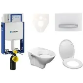Ceramia Geberit Wand-WC Set für Einmauerung + S-Line Pro WC 110.302.00.5ND8
