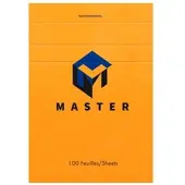 Calligraphe 10x Masterblock A7 100 Bl 70g Kartiert- Orange 10707C