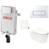Alca Wand-WC Set für Einmauerung + Glacera Alfa WC SIKOAA8