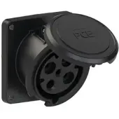 Pce 4341-7fd CEE-Anbausteckdose schräg (106x110) 63A 4p 7h IP44 POWER TWIST 43417fd
