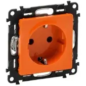 Legrand 753229 Valena Life Schutzkontaktsteckdose erhöhter Berührungsschutz Orange
