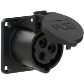 Pce 313-7f0 CEE-Anbausteckdose gerade (65x65mm) 16A 3p 7h IP44/IP54 3137f0