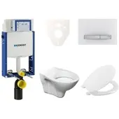 Ceramia Geberit Wand-WC Set für Einmauerung + S-Line Pro WC 110.302.00.5NR8