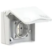Pce 8430v Schutzkontakt-Anbausteckdose Design IP44 (weiß)