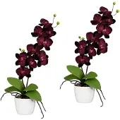Creativ Green Kunstpflanze "Orchidee Phalaenopsis" im Keramiktopf
