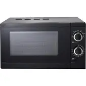PKM MW700-17UB2B, Arbeitsplatte, Solo-Mikrowelle, 17 l, 700 W, Drehregler, Schwarz