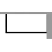 Duravit Wannenverkleidung STARCK 1590 x 690 mm, Ecke rechts weiß acryl