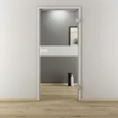 NOVADOORS Glasdrehtür »NOVA 593«, glänzend - transparent