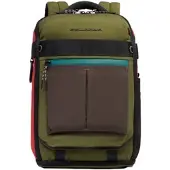 Piquadro Rucksack Arne Backpack 14" Green - Orange