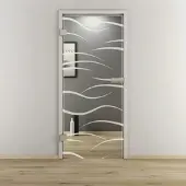 NOVADOORS Glasdrehtür »NOVA 540«, glänzend - transparent