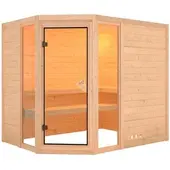 Karibu Sauna »Kohila 3«, für 4 Personen, ohne Ofen - beige