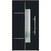 KNOCK Flügelüberdeckende Kunstoff-Haustür »Terra«, anthrazit - grau