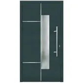 KNOCK Flügelüberdeckende Kunstoff-Haustür »Terra«, moosgrün - gruen