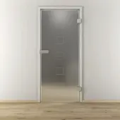 NOVADOORS Glasdrehtür »NOVA 505«, matt - transparent