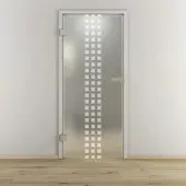 NOVADOORS Glasdrehtür »NOVA 502«, matt - transparent