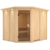 Karibu Sauna »Haaspsalu«, für 4 Personen, ohne Ofen - beige