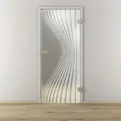 NOVADOORS Glasdrehtür »NOVA 543«, matt - transparent