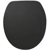 WELLWATER WC-Sitz, Soft-Close, Take-Off, MDF - schwarz