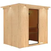 Karibu Sauna »Kothla«, für 3 Personen, ohne Ofen - beige