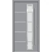 Splendoor Sicherheitshaustür »SPLIT Prime RC2«, Aluminium, in verkehrsgrau