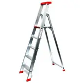 Szagato Stehleiter, 5 Stufen, max. Belastung: 150 kg - silberfarben