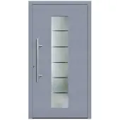 KNOCK Flügelüberdeckende Kunstoff-Haustür »Terra«, grau