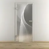 NOVADOORS Glasdrehtür »NOVA 634«, matt - transparent