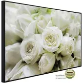 Papermoon Infrarotheizung »EcoHeat - weisse Rosen«, Matt-Effekt - bunt