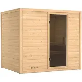 Karibu Sauna »Paldiski«, für 4 Personen, ohne Ofen - beige