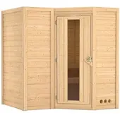 Karibu Sauna »Riga 1«, für 3 Personen, ohne Ofen - beige