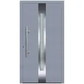 KNOCK Flügelüberdeckende Kunstoff-Haustür »Terra«, grau
