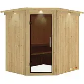Karibu Sauna »Talsen«, für 3 Personen, ohne Ofen - beige