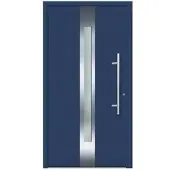 KNOCK Flügelüberdeckende Kunstoff-Haustür »Terra«, stahlblau