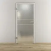 NOVADOORS Glasdrehtür »NOVA 589«, matt - transparent