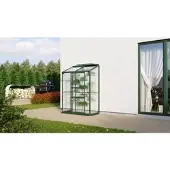 Pergart Vitavia Anlehn-Gewächshaus "Styx 900" smaragd 0,9 m² 3 mm ESG