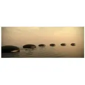 MySPOTTI Badrückwand »Aqua Stone«, BxH:120 cm x 45 cm, beige