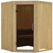 Karibu Sauna »Tartu«, für 3 Personen, ohne Ofen - beige