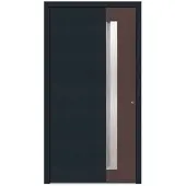 KNOCK Aluminium-Haustür »Marte«, anthrazit / sepiabraun