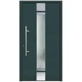KNOCK Flügelüberdeckende Kunstoff-Haustür »Terra«, moosgrün - gruen